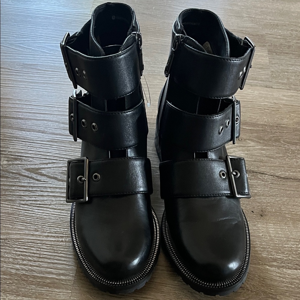 Blondo Black Combat & Moto Boots